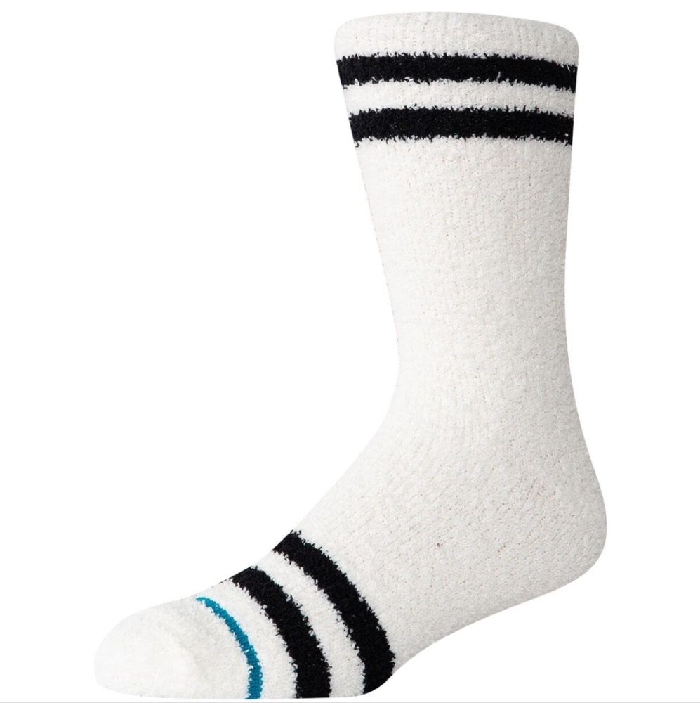 NWT Women's Stance Classic Crew White and Black Striped Socks - Picture 3 of 9